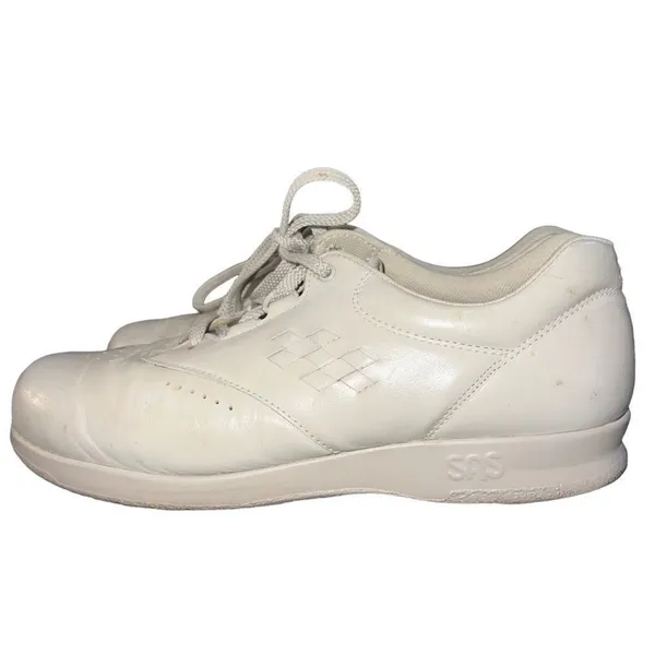 SAS Free Time Womens 8N Walking Sneakers White Lace Up Tripad Support Comfort‎ - Image 8