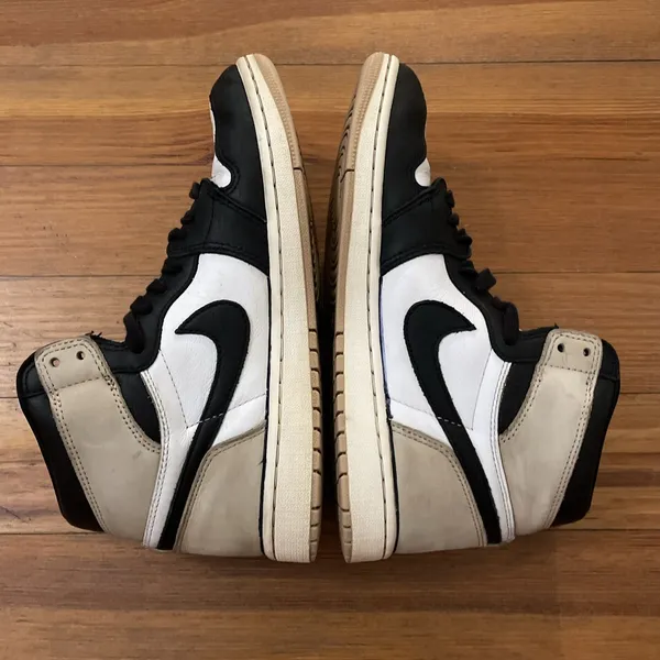 Nike Air Jordan 1 Retro High OG Latte Women’s 9 Brown White Black FD2596-021 - Image 8
