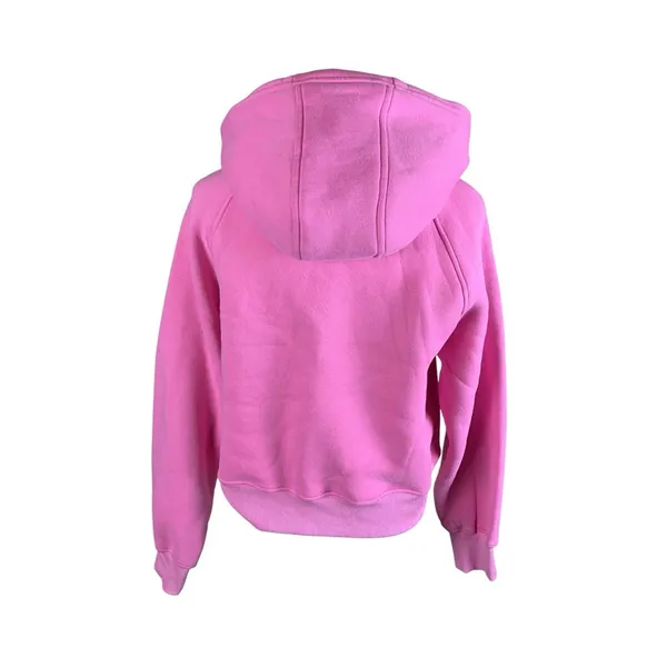 Automet Hot Pink Half‎ Zip Hoodie Sweatshirt Cozy Fleece Pullover Small - Image 2