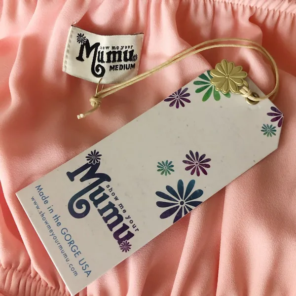 SHOW ME YOUR MUMU Heather Frosty Pink Halter Dress Medium AS IS - Image 5