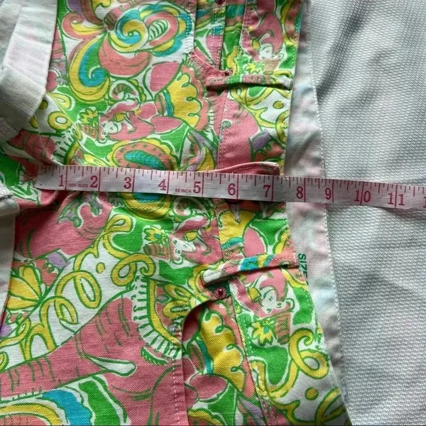 Lilly‎ Pulitzer Chin Chin Clifton Shorts denim cotton 2 - Image 8