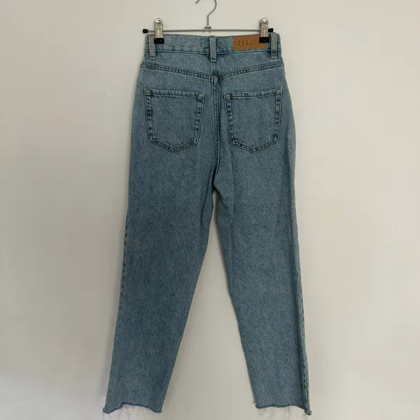PacSun Medium Blue High Waisted Straight Leg Jeans - Image 6