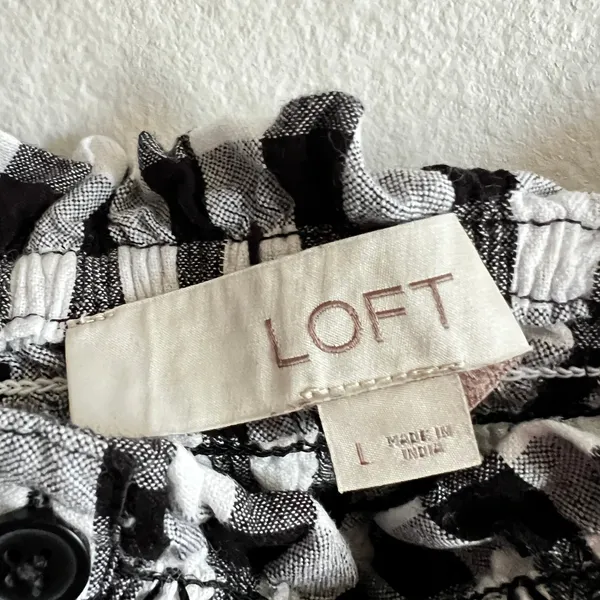 Loft Gingham Tank Top‎ Sz Large Preppy Classic Summer Cottagecore - Image 3