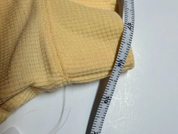 NWT Athleta Wind Down Sleep Shorts 1X Lunaria Yellow Waffle Knit Lounge Plus - Image 10