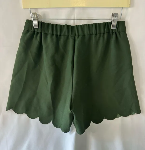Madewell Women's Scalloped Hem Flat Front Shorts Solid Free Pull-On  Size S - Image 7