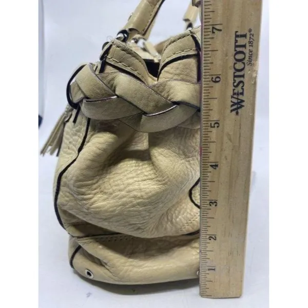 coach medium beige leather shoulder bag - Image 4