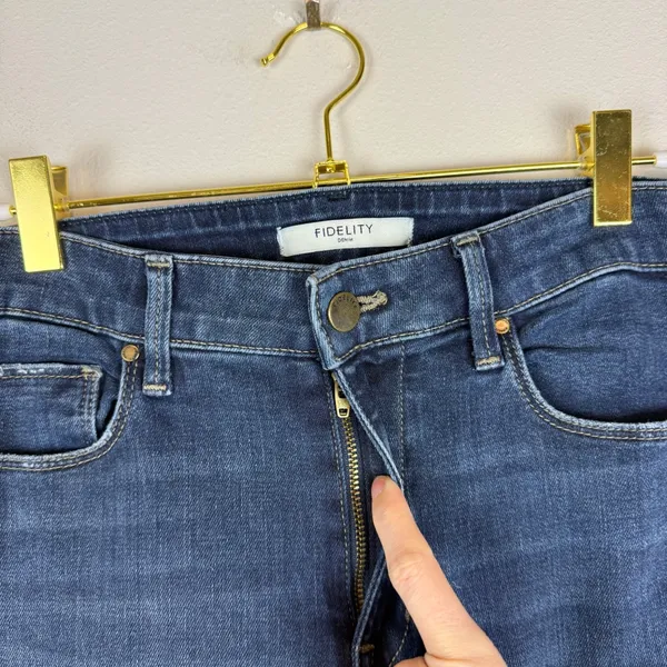 Fidelity‎ Denim Katie High Rise Classic Flare Wide Leg Jeans St Tropez Size 25 - Image 7