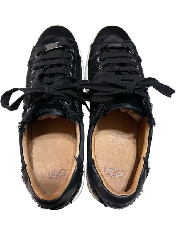UGG Milo Spill Seam Satin Sneakers Black Women’s Size 8 - Image 5