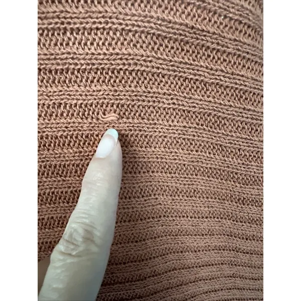 Free People Beach Women's Pullover Sweater Size XS Rust Brown Dolman‎ Ribbed - Image 6