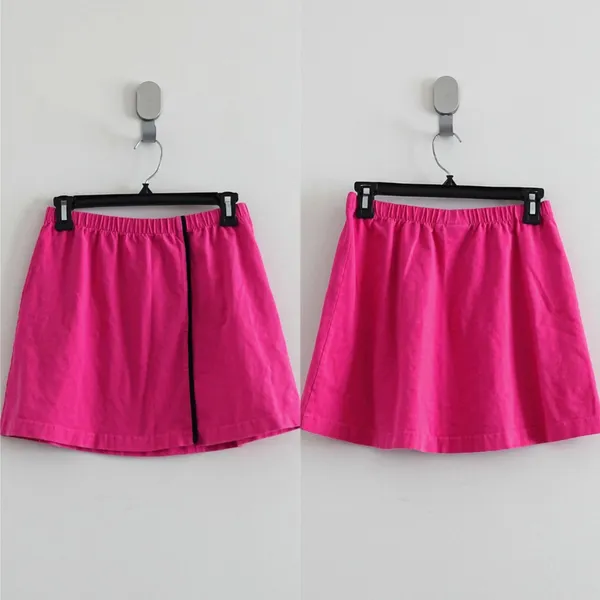 Vintage 90s Lily's of Beverly Hills Pink & Black 2-PC Top & Skirt Set Size S - Image 3