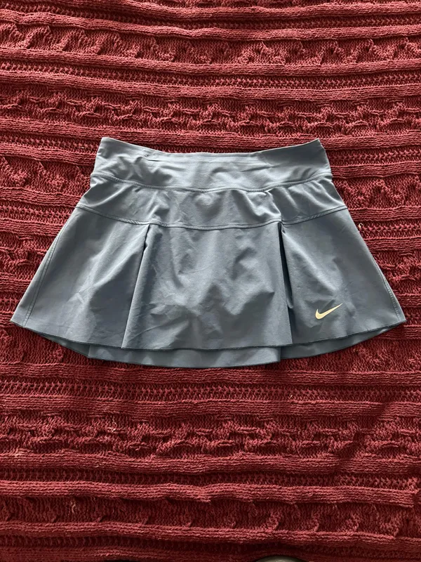 {NIKE} Court Women's Dri-Fit Navy Blue Active Skirt with Built-In Spandex Shorts - Image 2