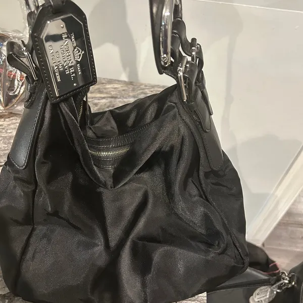 Lauren Ralph Lauren Black Slouchy Shoulder Bag - Image 2