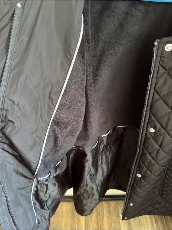 Calvin Klein Black Quilted Collar Jacket - Image 3