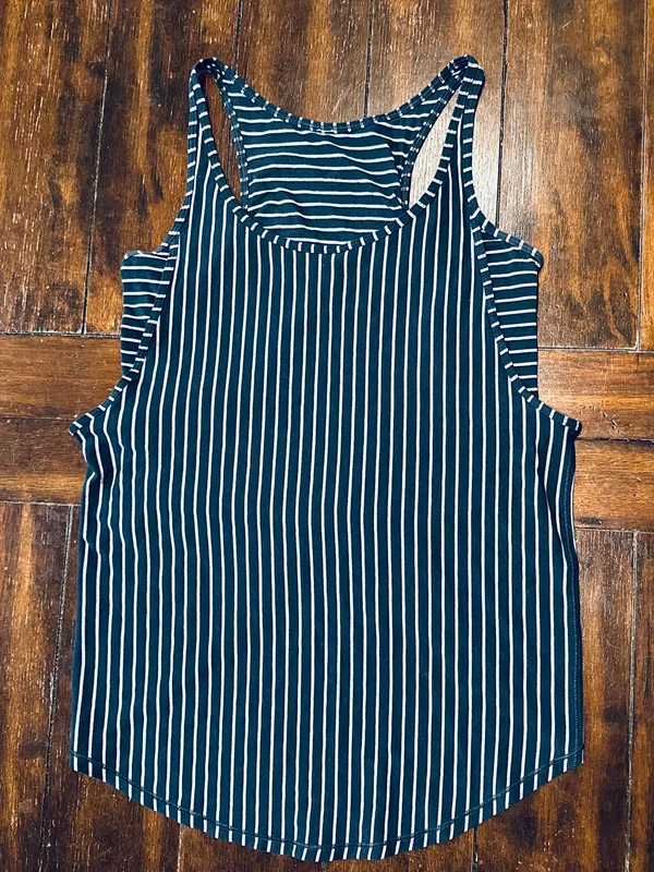 Lululemon Vita Racer Tank - West2east Stripe Inkwell Heathered Medium Grey - 4 - Image 11