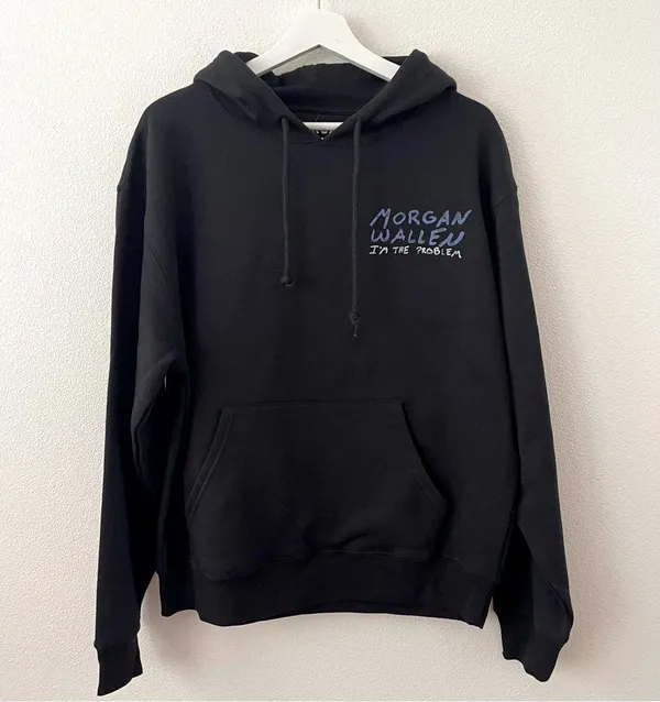 NWT Morgan Wallen I’m the Problem Fleece Graphic Sweatshirt Hoodie M - Image 12