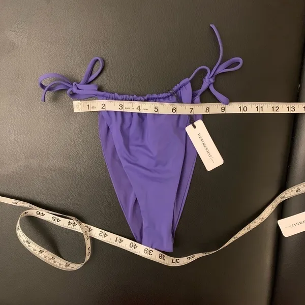 WeWoreWhat Ruched Bandeau Bikini Sapphire Blue XS NWT‎ - Image 14