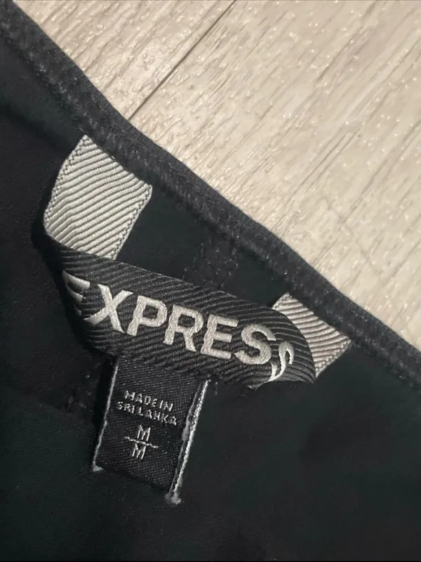 Express Black Spaghetti-Strap Mini Dress - Image 2