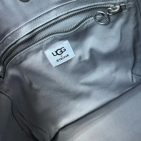 UGG x Telfar Medium Fleece Shopper Bag Gray - Image 8