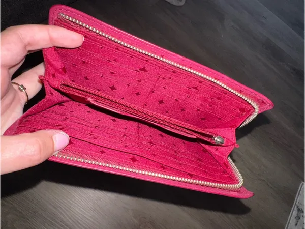 Fossil Pinkish Red Leather Wallet - Women's - Image 4