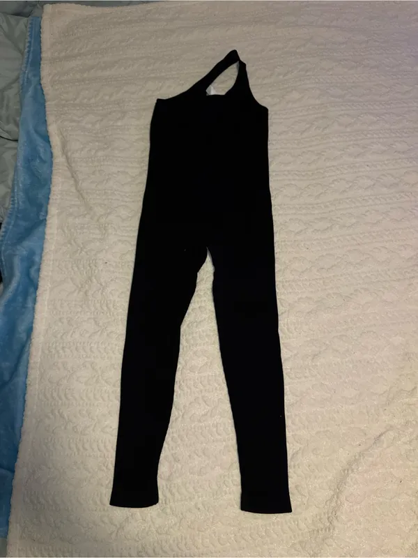 Amazon TrainingGirl Women’s Sports Jumpsuit One Shoulder Black Medium - Image 3