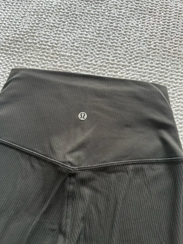 Lululemon Align Ribbed High-Rise Pant 25" Graphite Grey  - Image 3