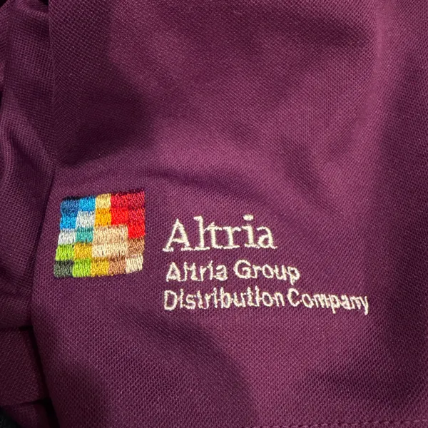 Nike Golf Dri-FIT Purple Polo Shirt Womens Medium NWT Altria Logo Top 354067-543 - Image 12