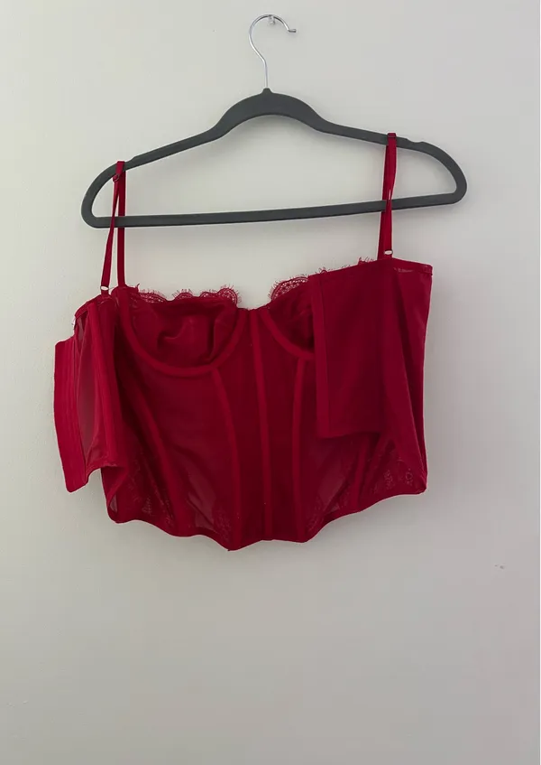 Urban Outfitters Red Corset Top - Image 6