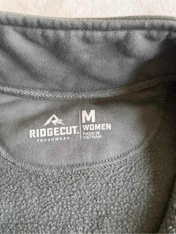 Ridgecut Women’s Quarter Zip Sweatshirt Size Medium Green - Image 5