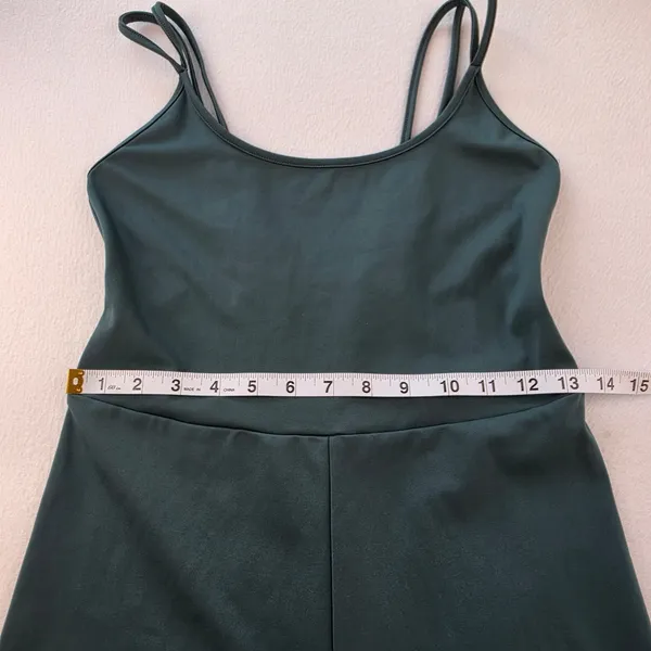 American Eagle Womens Teal Strappy Back Active Jumpsuit Size Medium Green - Image 10