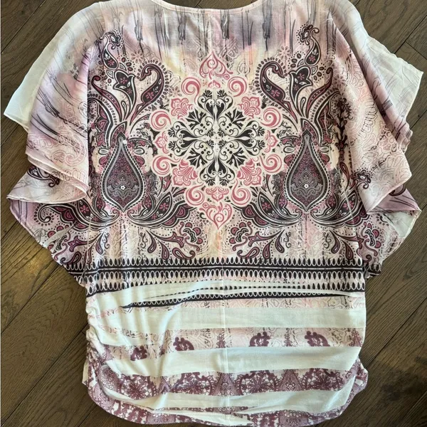 Women's Pink Paisley Top - Image 4