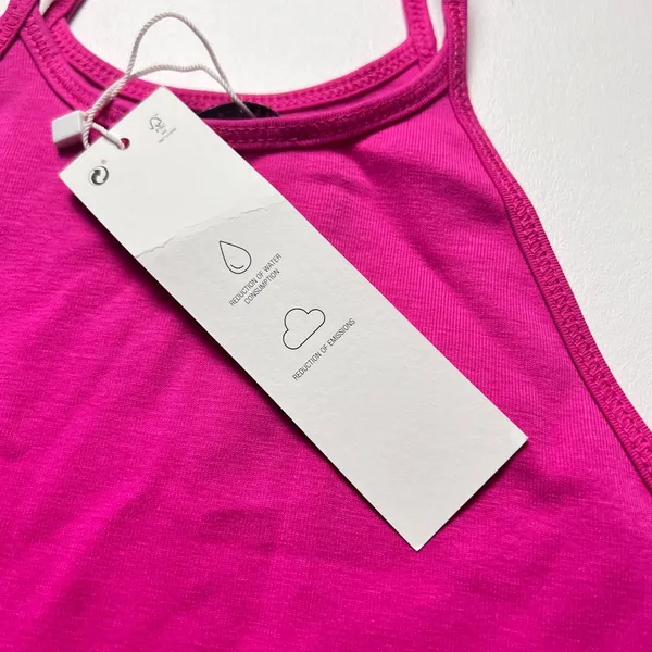 Zara Women's High Neck Pink Thin Strap Bodysuit Sz S - Image 9