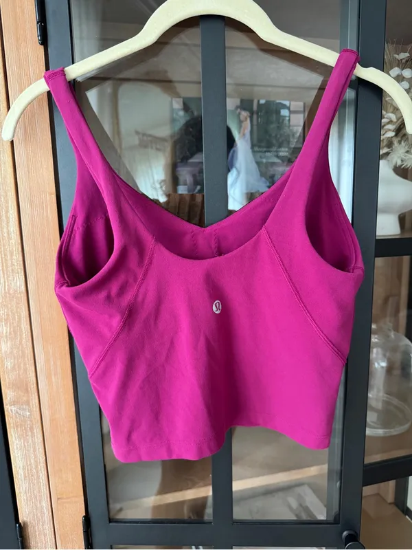 Lululemon Align Tank Top sports bra Magenta Purple berry cropped - Image 7