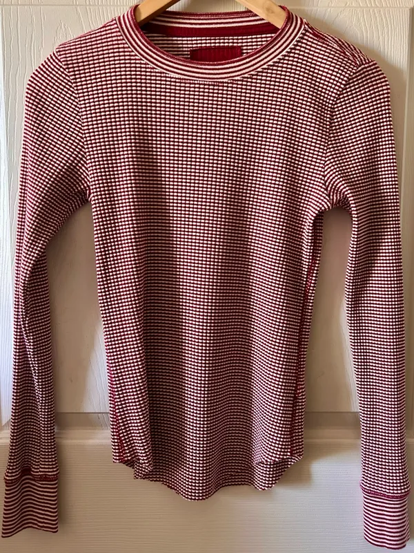Aerie Essentials Thermal Long Sleeve Indie Sleaze Grunge Top Sz S Fairy Hipster - Image 12