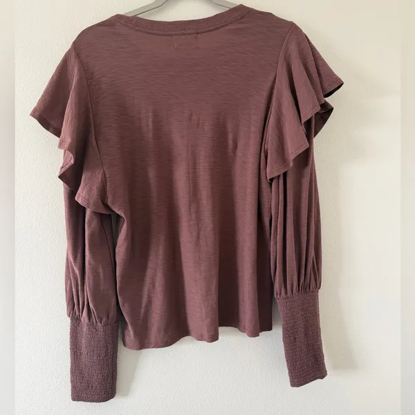 Nation LTD Reva Tee lightweight neutral minimalistic Pima cotton size large - Image 5