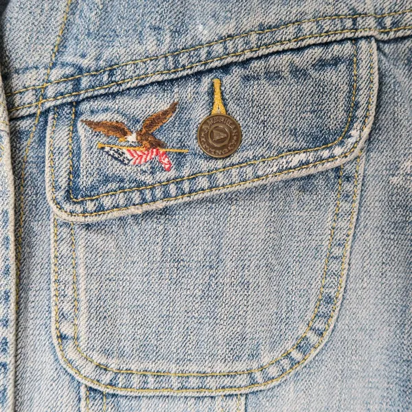 Vintage 90s American Living Paint Splatter Denim Jacket - Image 7