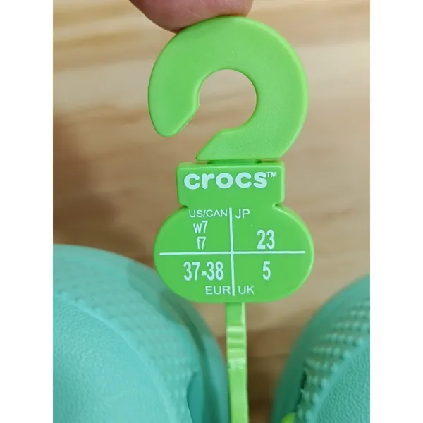 Crocs Classic Platform Clog Mint Green Womens Size 7 Chunky Slip On Shoes - Image 8