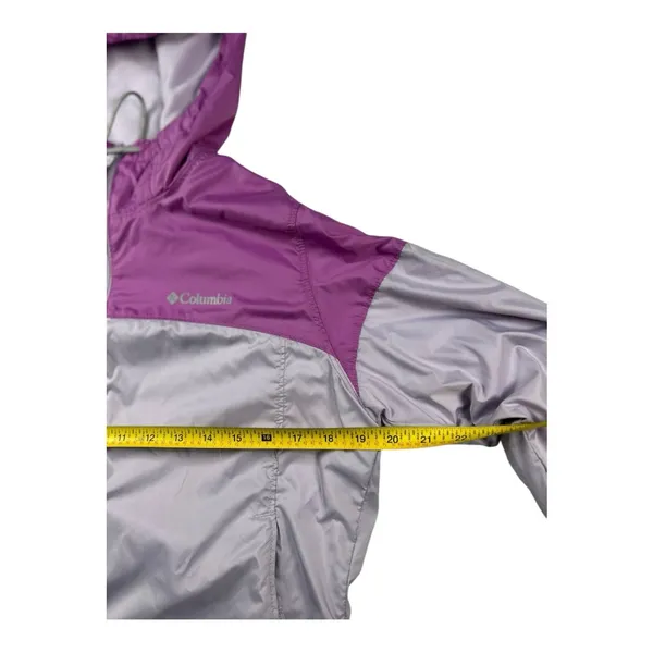 Columbia windbreaker hoodie fleece lined Sz M Women's Lavender Lilac Ski - Image 11