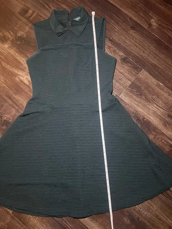 Miss Selfridge Sleeveless Black Dress Size US 4 - Image 3