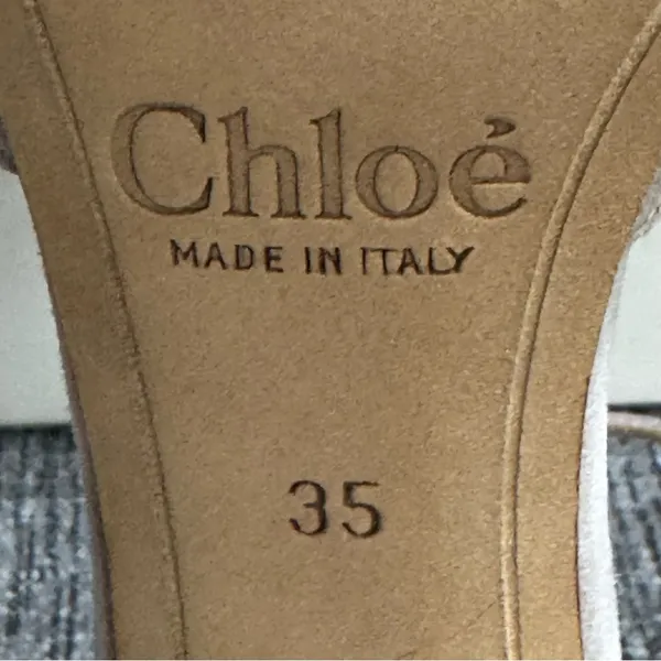 Chloe Lauren Scallop Ankle Strap D’ Orsay Pumps - Image 12