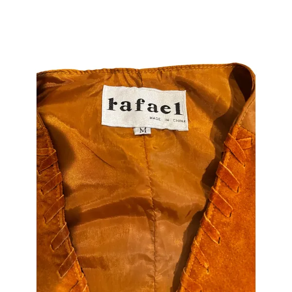 Rafael Suede Vest Rust Brown (Size M) Western Style Boho Size M - Image 6