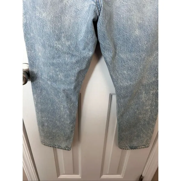 American eagle light blue mom fit short jeans size 4S ripped distressed - Image 7