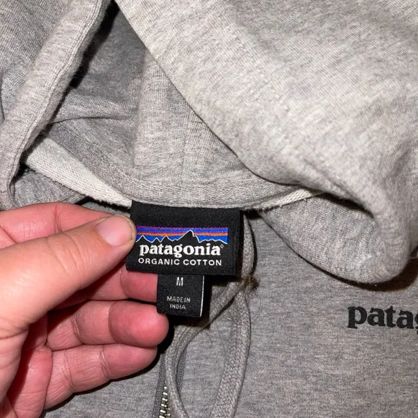 Patagonia Heather Gray Zip-Up Jacket Size Medium AS IS - Image 4