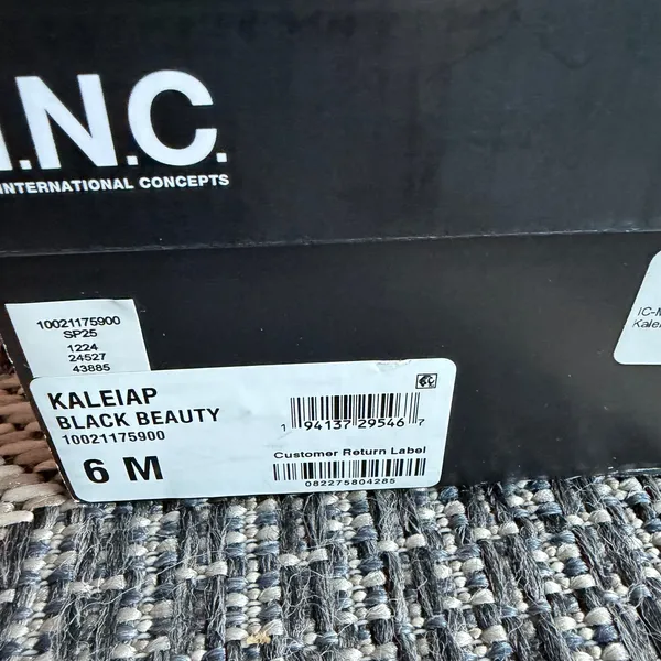 I.N.C. International Concepts Kaleiap Black Beauty Heel Size 6M - Image 8