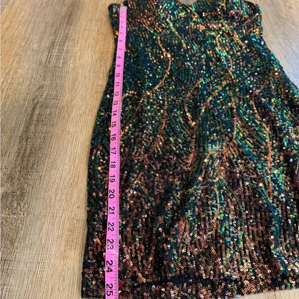 City Studio Multicolor Sequin Bodycon Mini Dress juniors size 7 - Image 7
