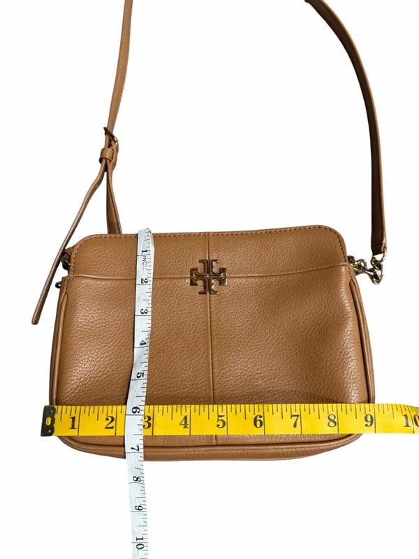 Tory Burch Ivy Crossbody Bag Brown Pebbled Leather - Image 7