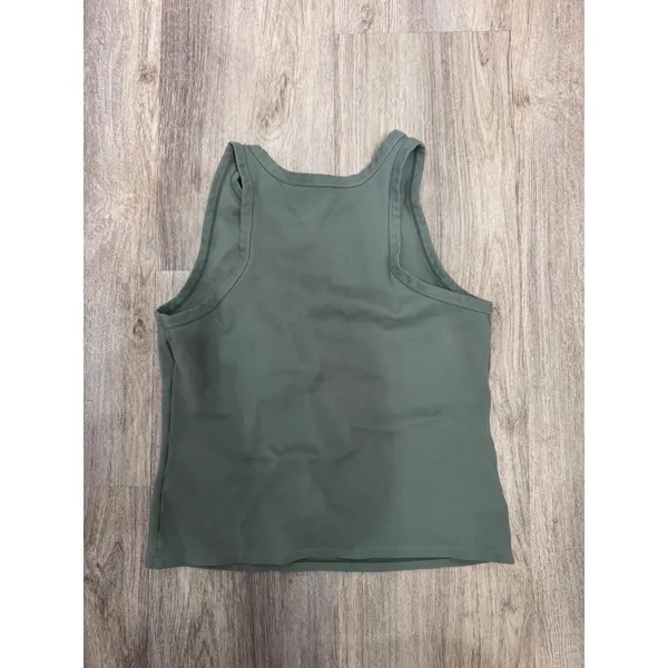 AND NOW THIS Women's Sage‎ Green Racerback Tank Top Size L - Image 2