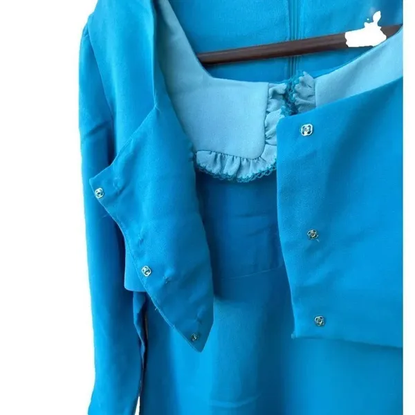 Vintage maxi dress & jacket size 8 ( runs small) - Image 6