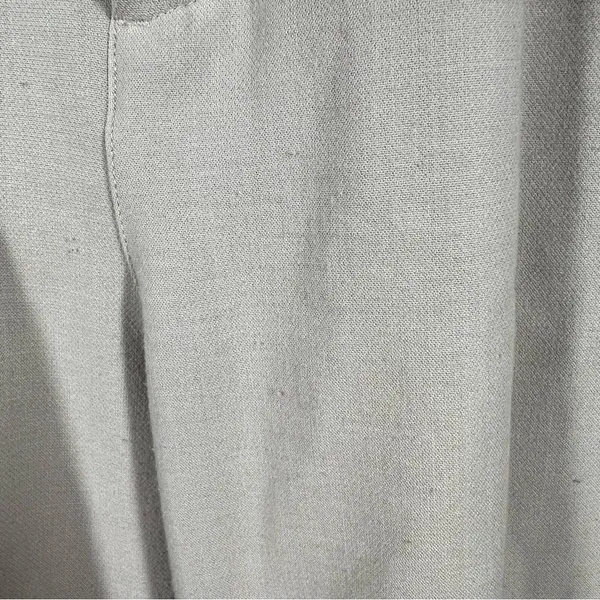 Abercrombie & Fitch Cream High Rise Pleated‎ Wide Leg Trouser Pants - Image 4