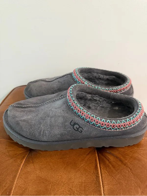 Ugg Tasman II Suede Slipper in Dark Grey Size 8.5 - Image 5