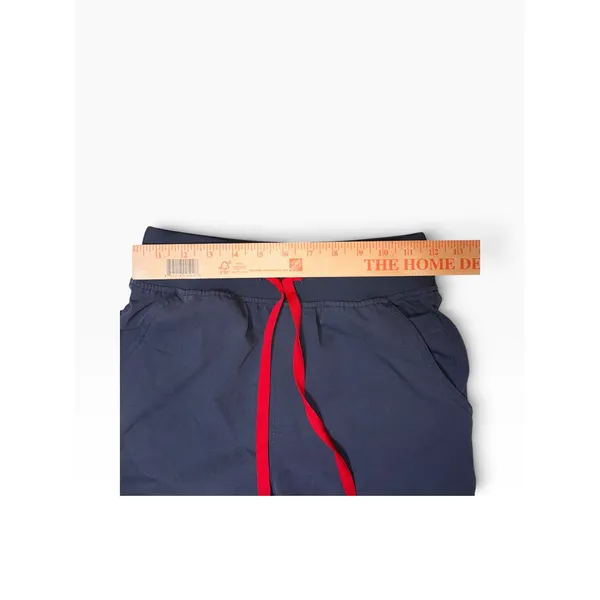 FIGS Yola High Waisted Scrub Pants XXS Tall Style Charcoal Gray Red Drawstring - Image 5